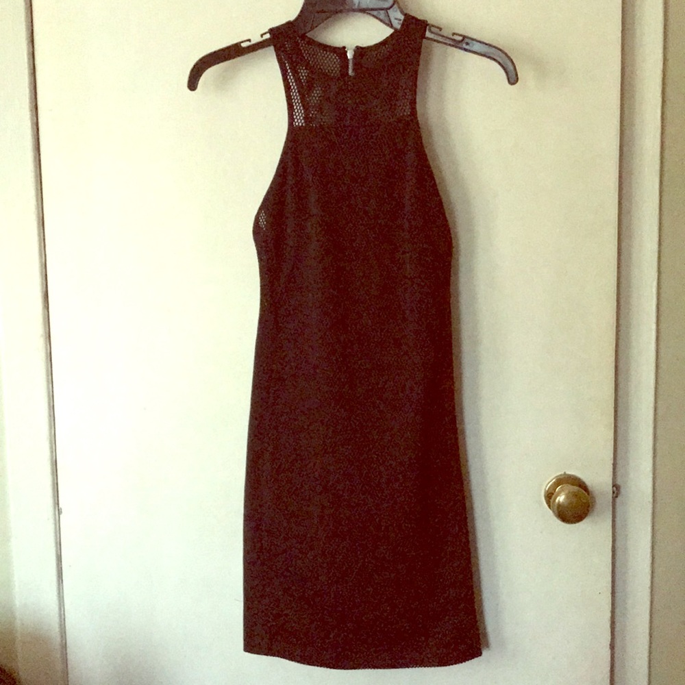 Xs h&m black bodycon mesh dresh